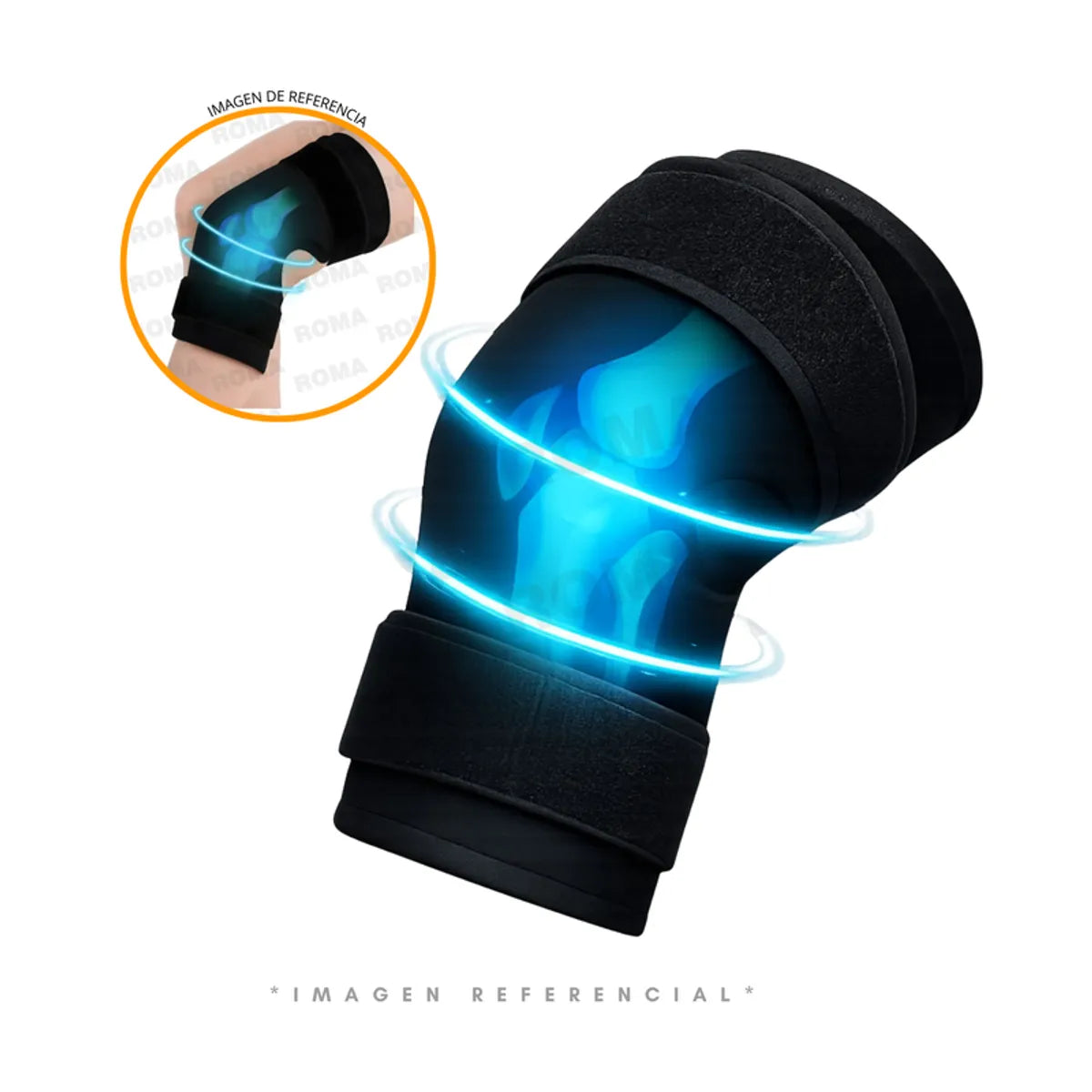 Rodillera De Compresion Termica De Gel